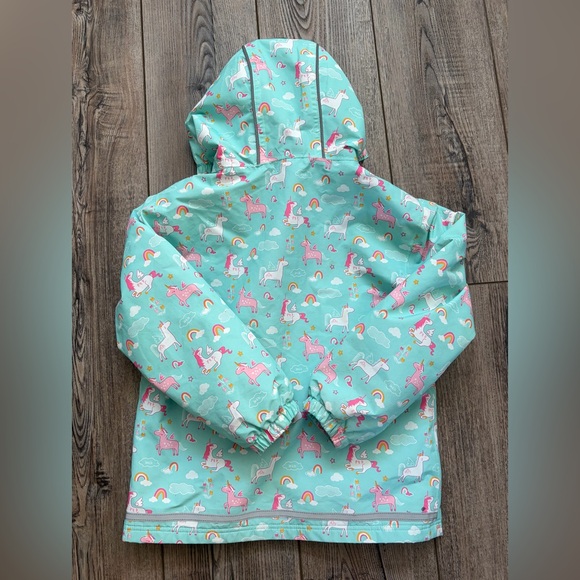 Jan & Jul Kids Waterproof Rain Jacket Unicorn Print Size 6Y Fleece Lined - Picture 5 of 8